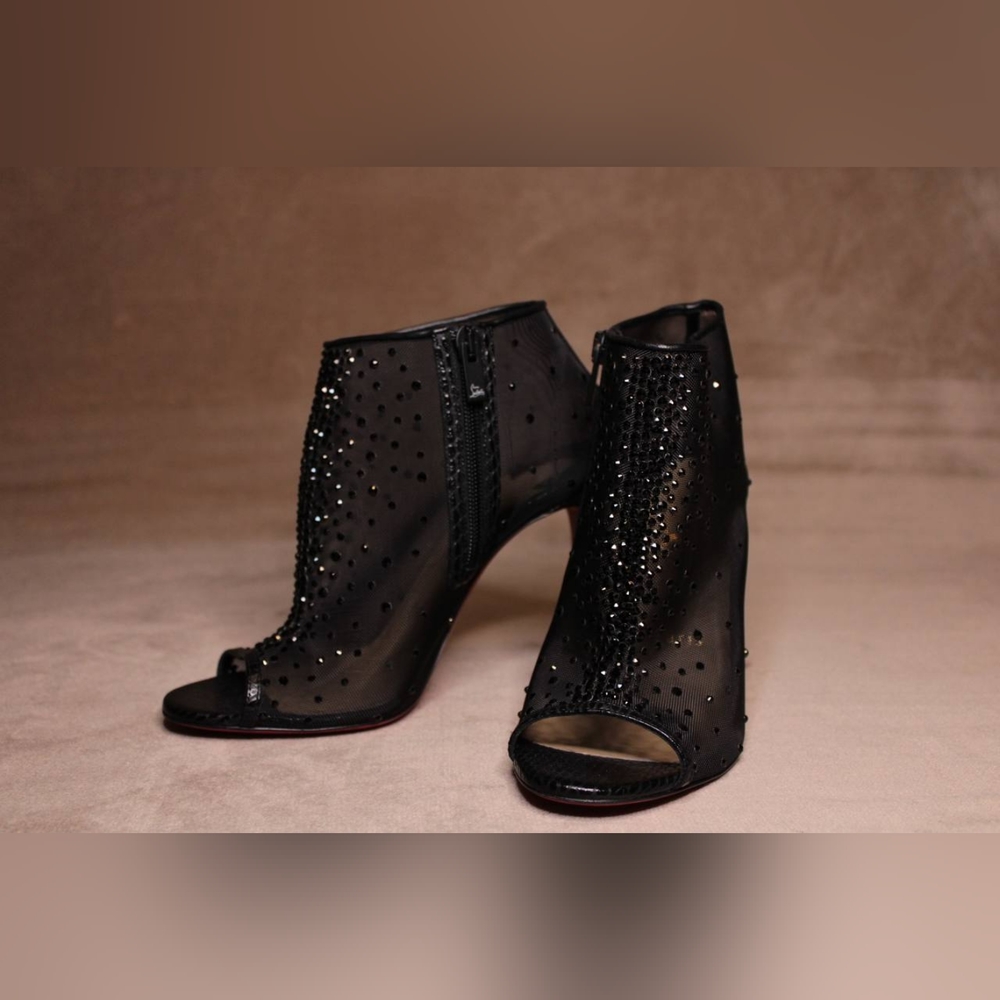 Christian Louboutin Women's Black Illimiboot Strass
